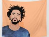 J Cole Drawing Step by Step J Cole Wall Tapestries society6