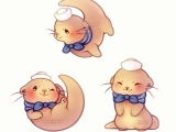 Kawaii Cute Animal Drawings Kawaii Sailor Otter Animal Drawings Cute Drawings Cute