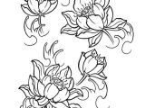 Line Drawing Of Lotus Flower Japanese Lotus Tattoo Design Creative Commons attribution