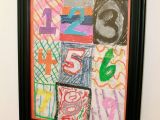 Number 9 Drawing Number 1 9 Oil Pastel Drawing Inspired by the Artwork Of Jasper