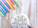 Pen Drawing Images Easy How to Draw A Mandala Rock Painting Tutorial From Artistro
