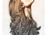 Pretty Drawings Of Roses Feyre the Bride Of Spring High Lady Feyre Archeron Drawings