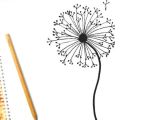 Scroll Drawing Easy How to Draw A Dandelion Easy Dandelion Drawing Step by Step