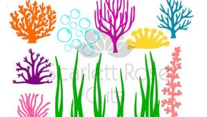 Seaweed Drawing Easy Under the Sea Seaweed Coral Bubbles Svg Ocean Life for