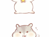 Simple Drawing Cute Rabbit A Cute Hamster Art Pinte