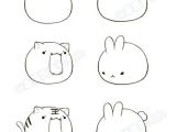 Simple Drawing Cute Rabbit Kawaii Drawings Dibujo Pinte