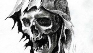 Skull Drawing Grim Reaper Mike Packer Reaper Head Graphite Pencil Art Pinterest