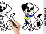 Step by Step Dog Drawing Easy How to Draw A Dog A Cute Easy Drawings Tutorial for