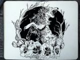 Wolves Ink Drawing Commissioned Tattoo Design 293 Howling Coyote D Art